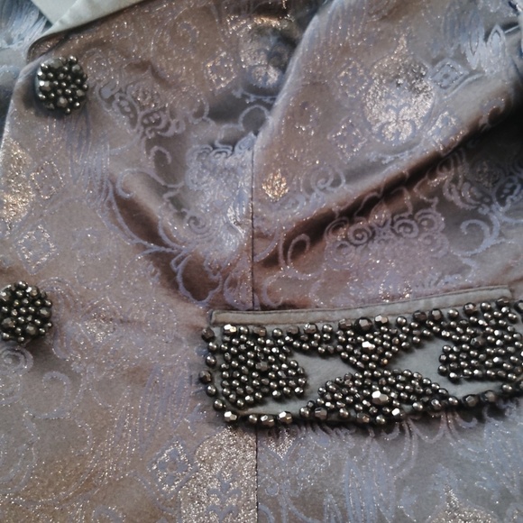 Kat Unger New York Sequined Blazer Jacket Size 12 - Picture 12 of 16